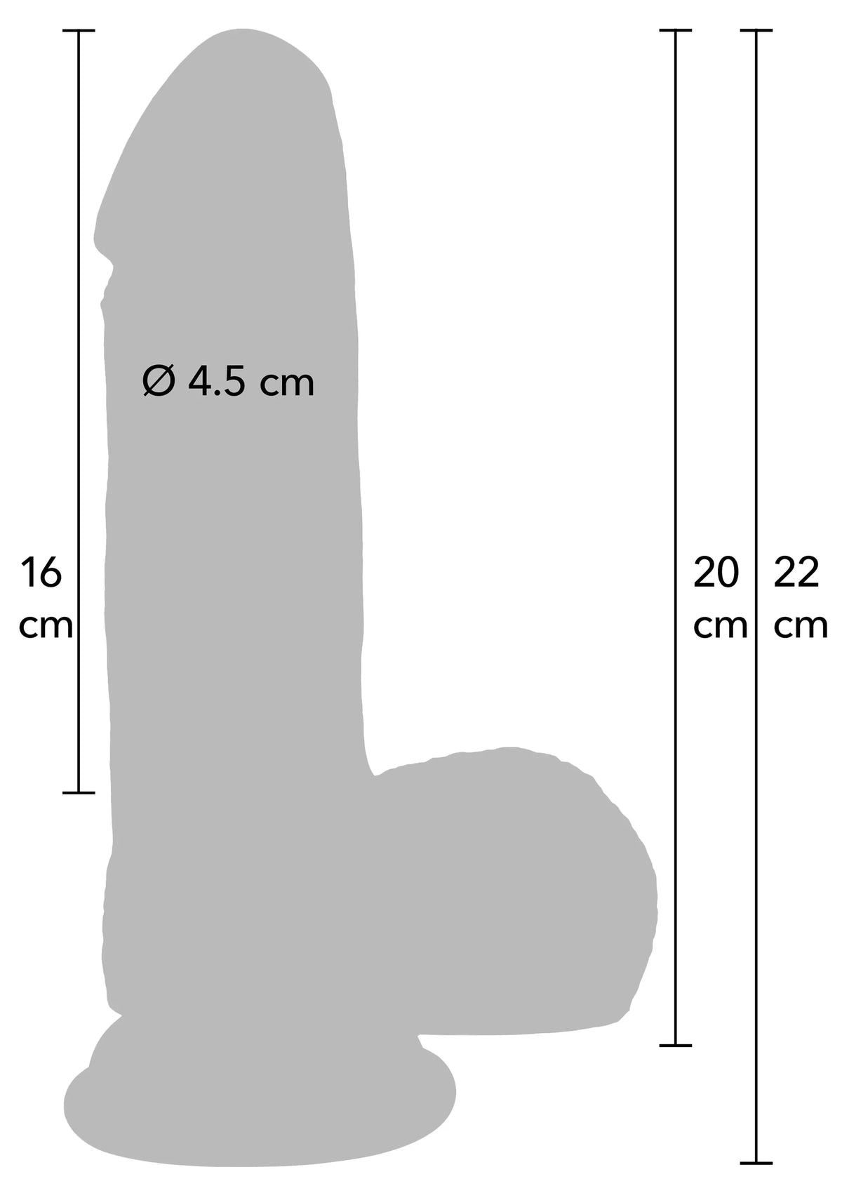 Bestel: Realistic Dildo Liquid Silicone 20 cm by Hidden Desire - bij Happytoys.nl, happytoys.be, Happytoys.ae: erotische sex webshop | liever Happy dan Easy ⭐⭐⭐⭐⭐