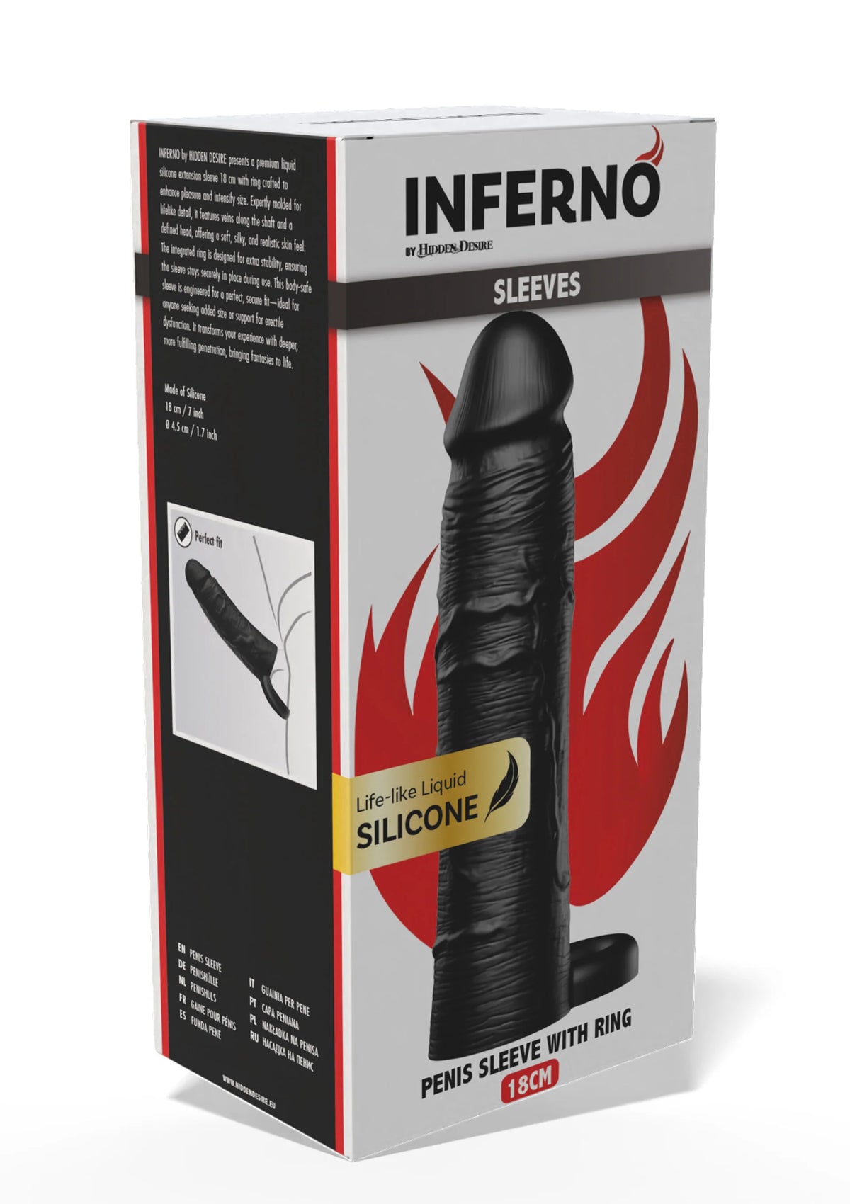 Bestel: Penis Sleeve Liquid Silicone Ring 18 cm - bij Happytoys.nl, happytoys.be, Happytoys.ae: erotische sex webshop | liever Happy dan Easy ⭐⭐⭐⭐⭐