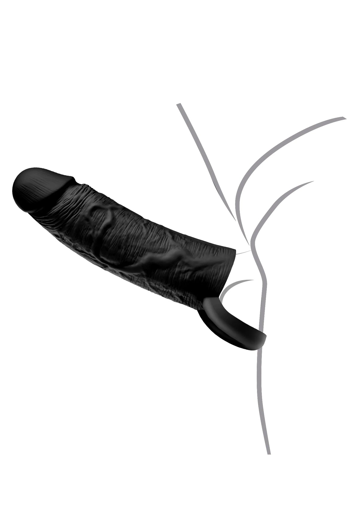 Bestel: Penis Sleeve Liquid Silicone Ring 18 cm - bij Happytoys.nl, happytoys.be, Happytoys.ae: erotische sex webshop | liever Happy dan Easy ⭐⭐⭐⭐⭐