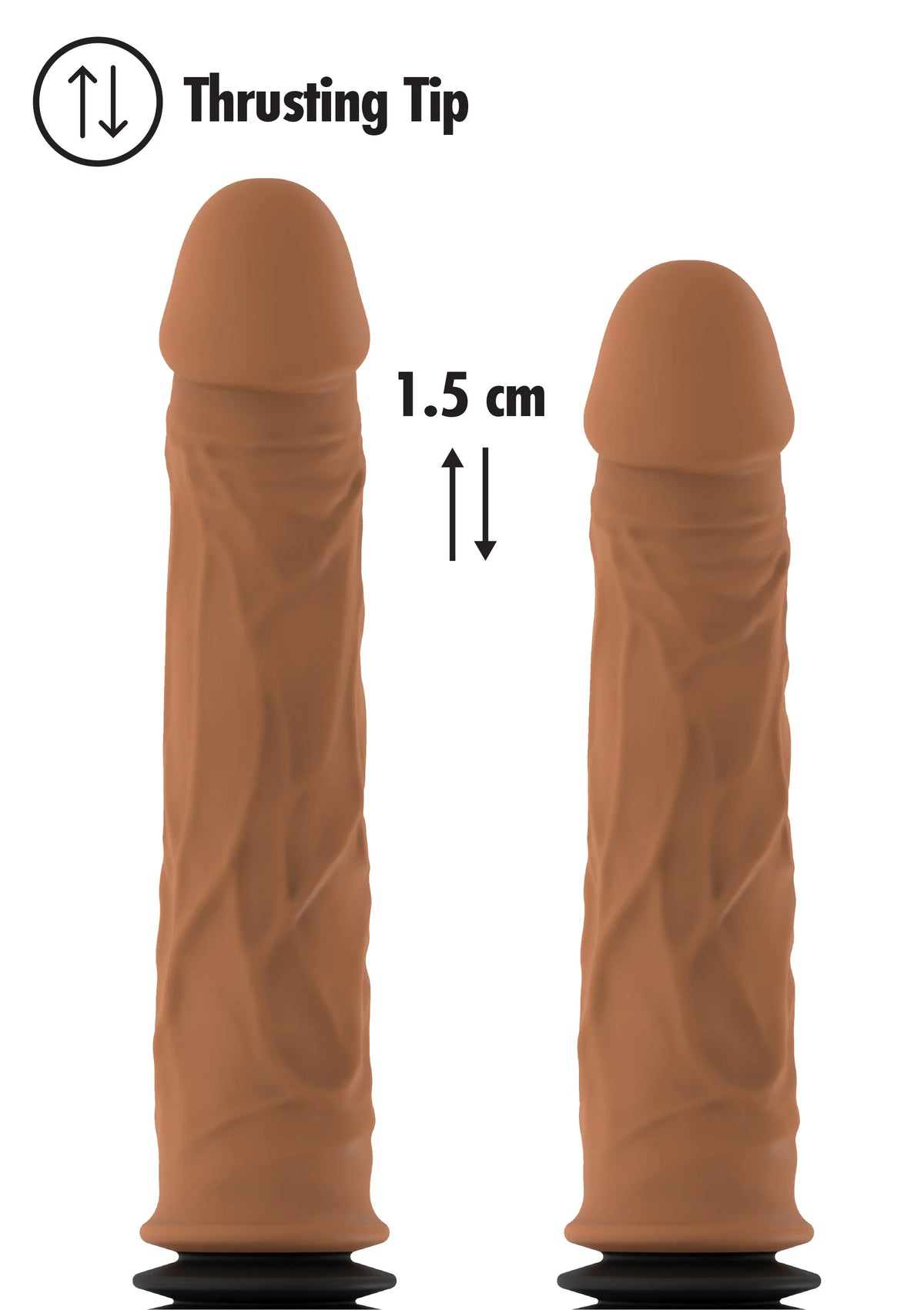 Bestel: Realistic Double Thrusting Vibrator by Hidden Desire Inferno - bij Happytoys.nl, happytoys.be, Happytoys.ae: erotische sex webshop | liever Happy dan Easy âââââ