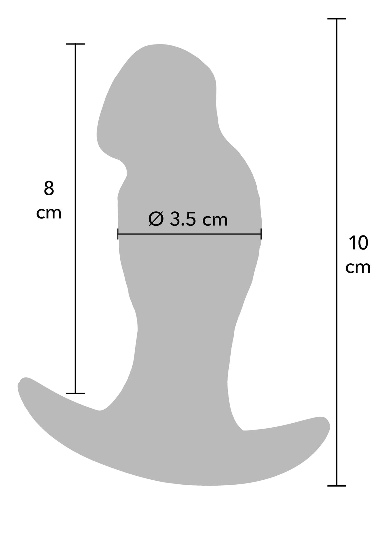 Bestel: Realistic Buttplug Liquid Silicone 10 cm by Hidden Desire - bij Happytoys.nl, happytoys.be, Happytoys.ae: erotische sex webshop | liever Happy dan Easy ⭐⭐⭐⭐⭐