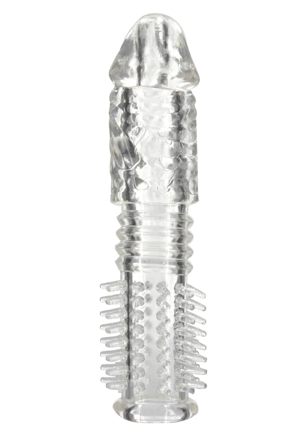 Bestel: Penis Silicone Sleeve by Seven Creations - bij Happytoys.nl, happytoys.be, Happytoys.ae: erotische sex webshop | liever Happy dan Easy ⭐⭐⭐⭐⭐ - Default Title - 25053 - CLEAR