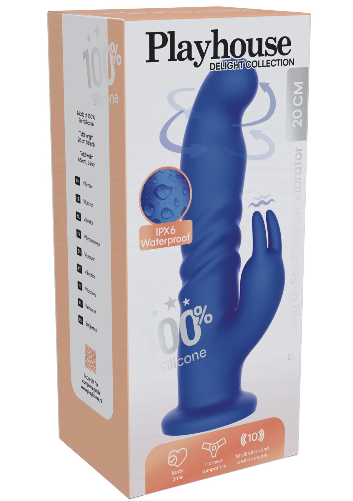 Bestel: Rotating G - Spot Rabbit Vibrator by Playhouse Delight - bij Happytoys.nl, happytoys.be, Happytoys.ae: erotische sex webshop | liever Happy dan Easy ⭐⭐⭐⭐⭐