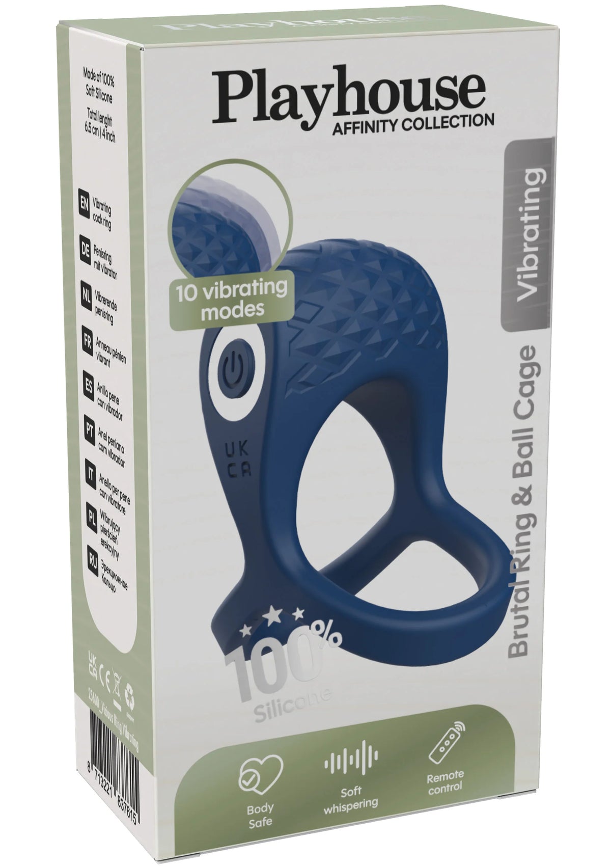 Bestel: Brutal Ring & Ball Cage Vibrating Couples Cock Ring by Playhouse - bij Happytoys.nl, happytoys.be, Happytoys.ae: erotische sex webshop | liever Happy dan Easy âââââ