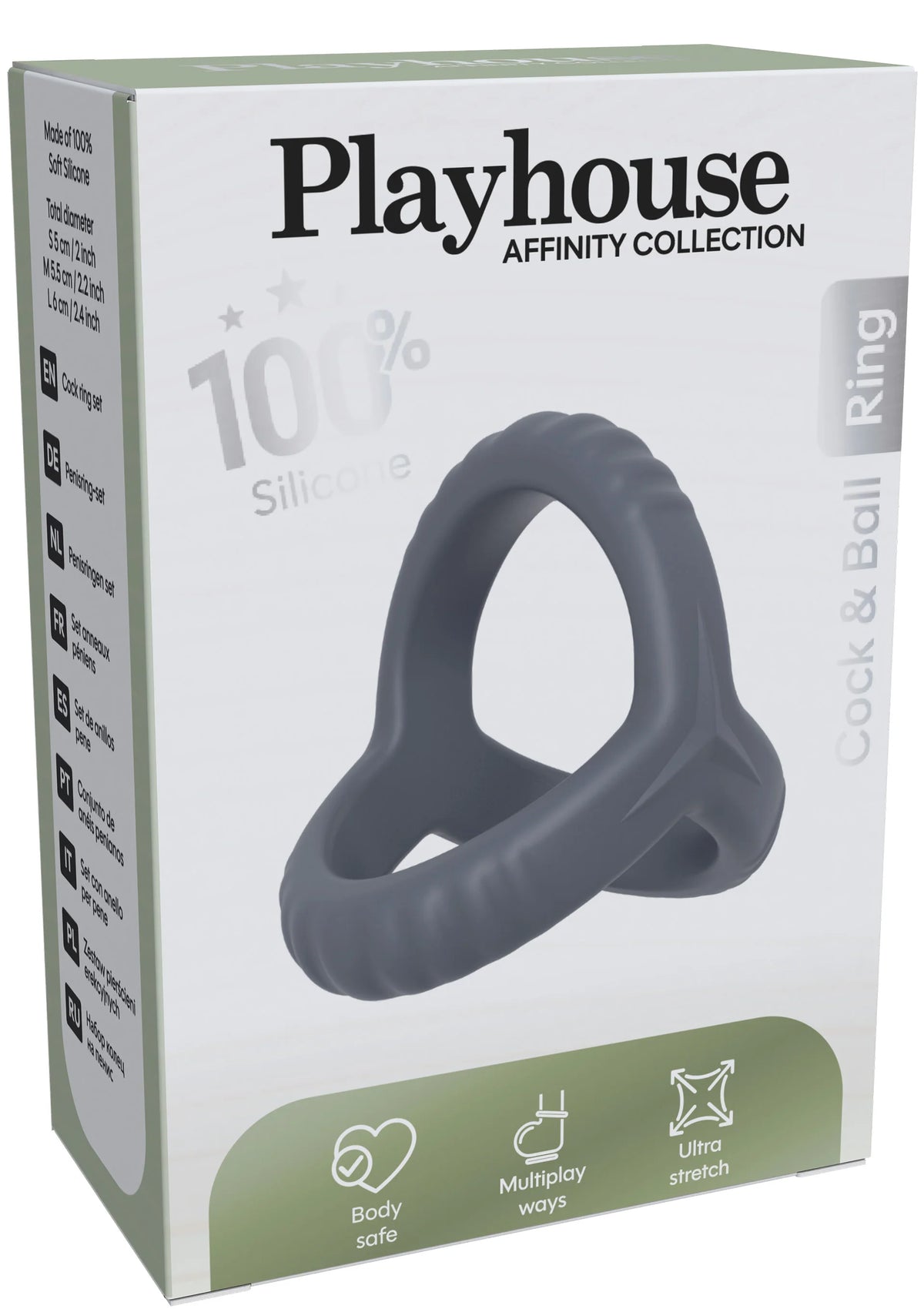 Bestel: Cock Ring Set 3pcs by Playhouse - bij Happytoys.nl, happytoys.be, Happytoys.ae: erotische sex webshop | liever Happy dan Easy ⭐⭐⭐⭐⭐