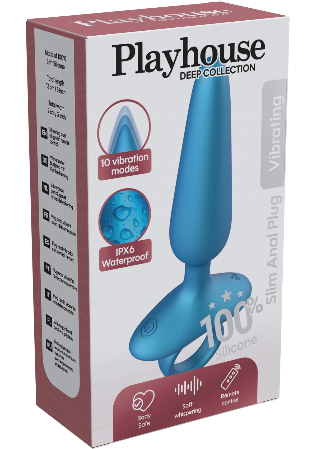 Bestel: Slim Anal Plug Vibrating + Remote by Playhouse - bij Happytoys.nl, happytoys.be, Happytoys.ae: erotische sex webshop | liever Happy dan Easy ⭐⭐⭐⭐⭐