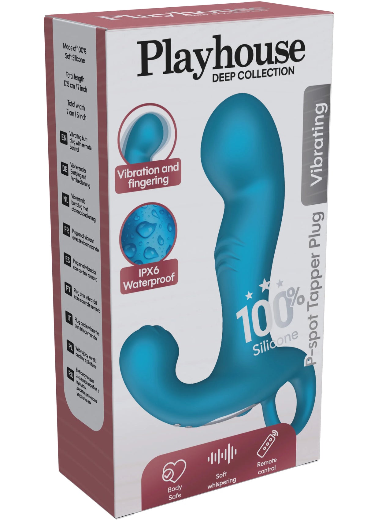 Bestel: P - spot Tapper Plug Vibrating + Remote by Playhouse - bij Happytoys.nl, happytoys.be, Happytoys.ae: erotische sex webshop | liever Happy dan Easy âââââ - Default Title - 25636 - BLUE