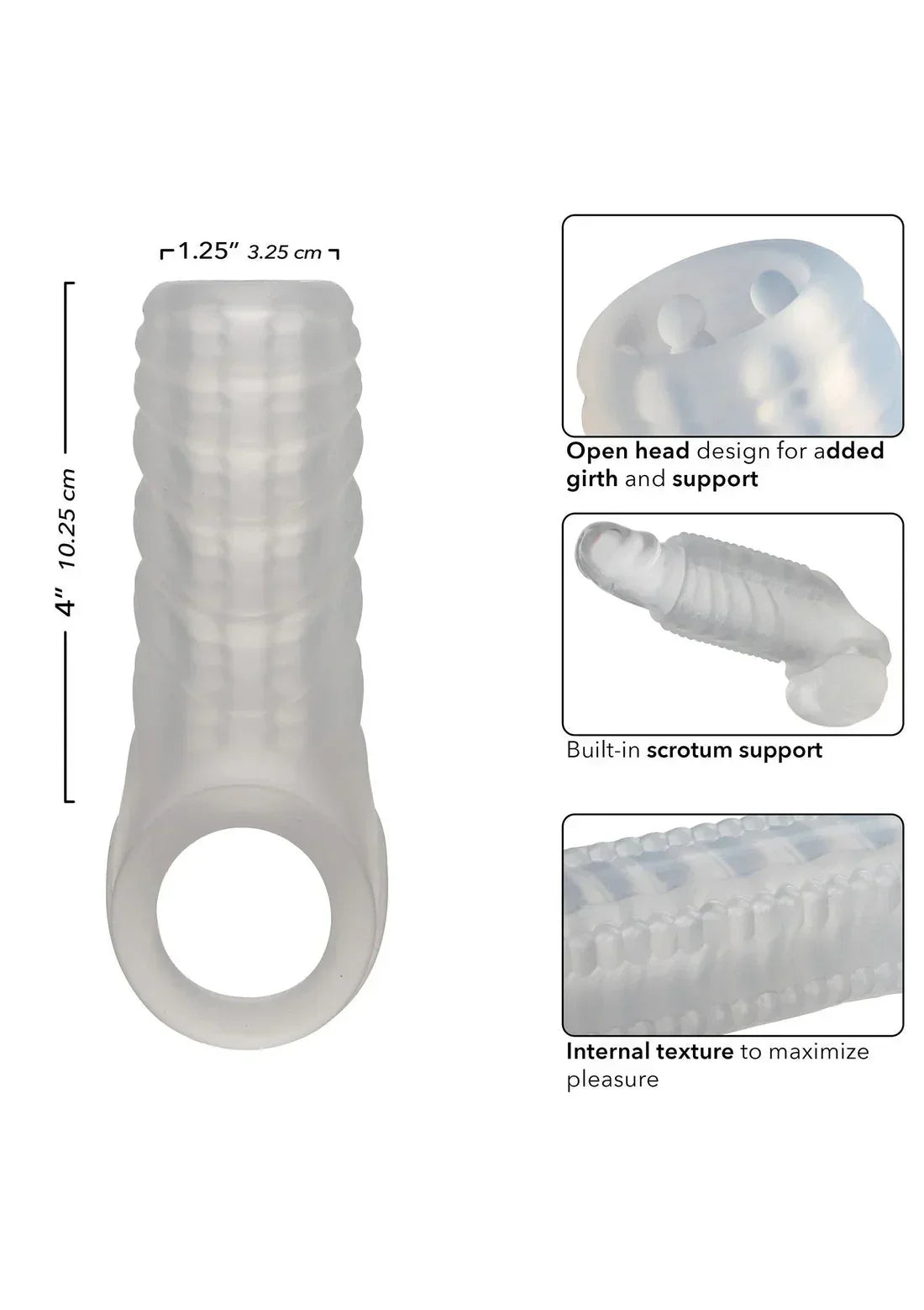 Bestel: Silicone Reversible Sleeve by CalExotics - bij Happytoys.nl, happytoys.be, Happytoys.ae: erotische sex webshop | liever Happy dan Easy âââââ