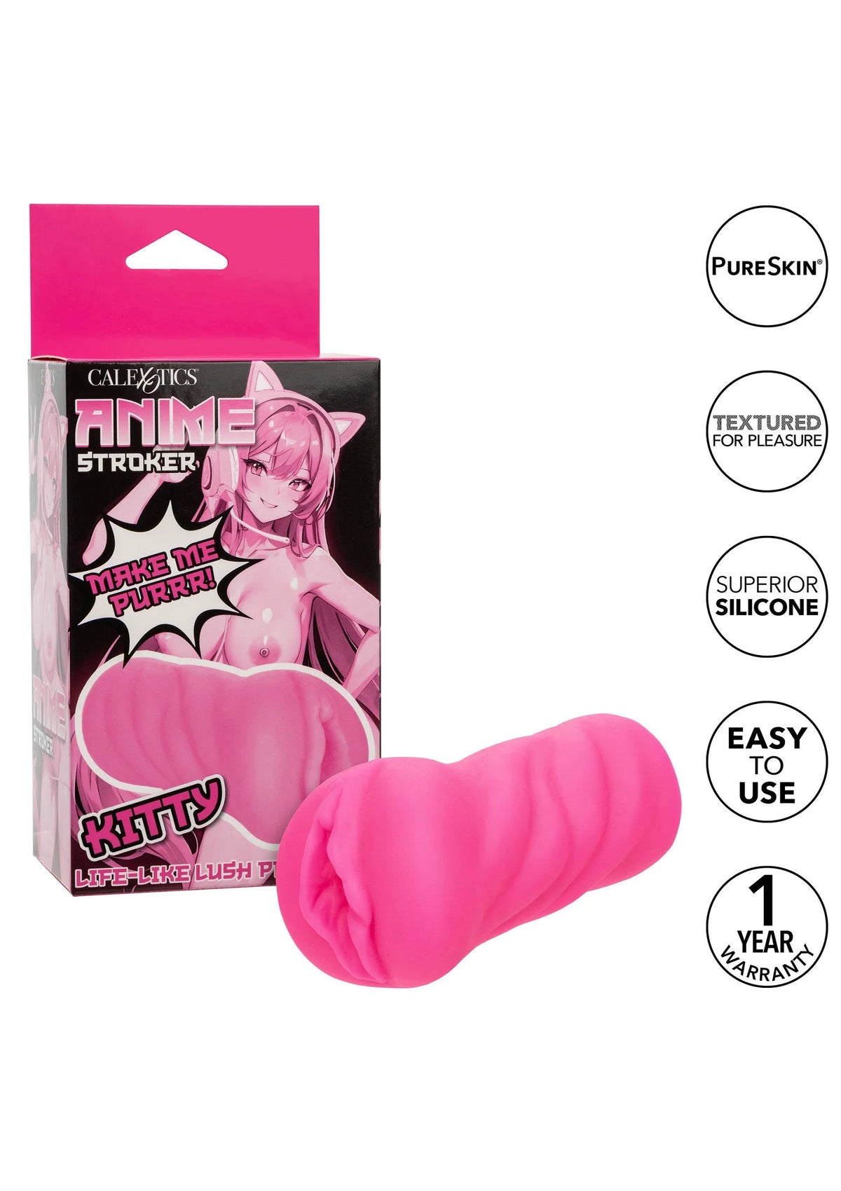 Bestel: Stroker Kitty masturbator by CalExotics - masturbator bij Happytoys.nl, happytoys.be, Happytoys.ae: erotische sex webshop | liever Happy dan Easy ⭐⭐⭐⭐⭐
