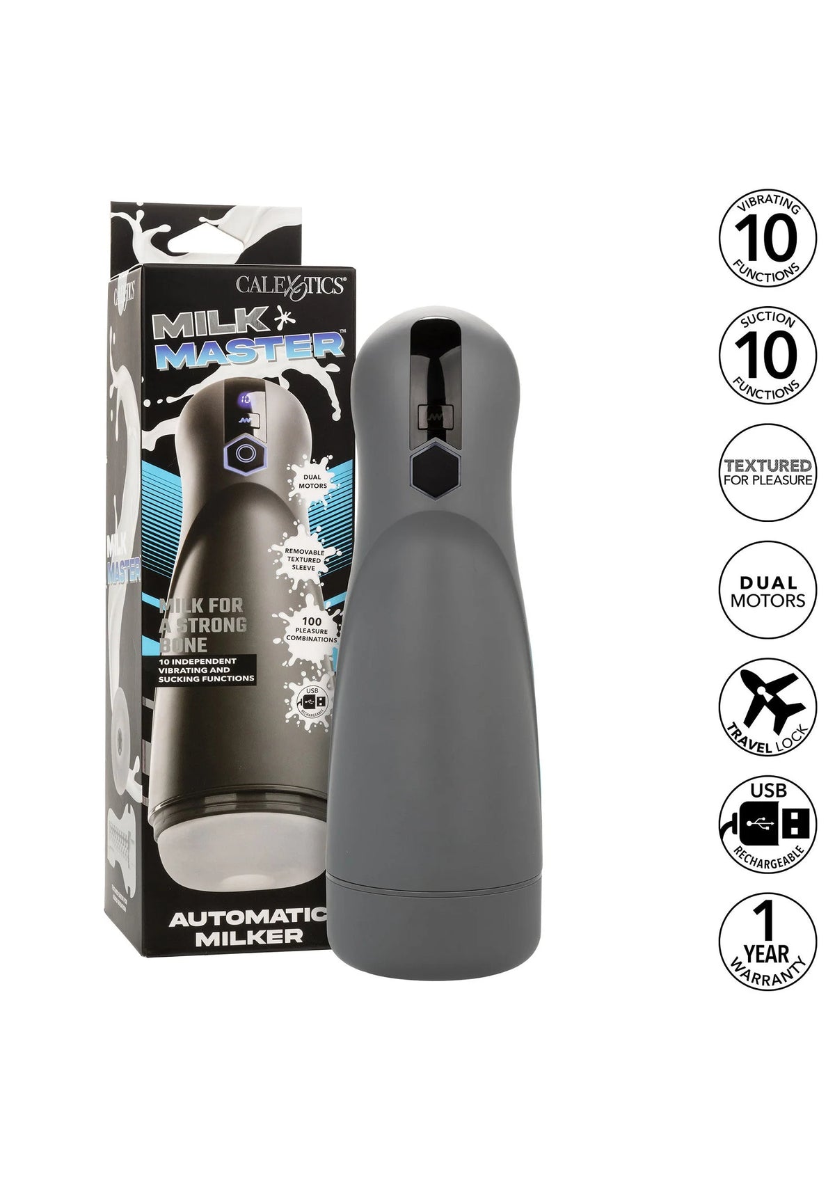 Bestel: Milk Master Automatic Milker by CalExotics - bij Happytoys.nl, happytoys.be, Happytoys.ae: erotische sex webshop | liever Happy dan Easy âââââ