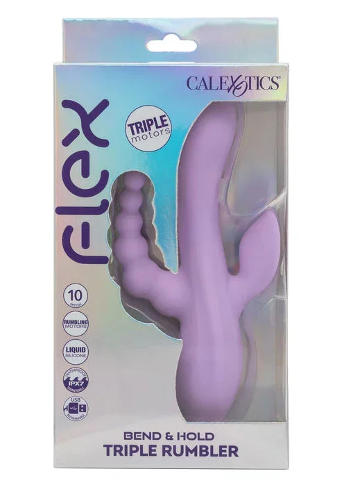 Bestel: Bend & Hold Triple Rumbler Vibrator by CalExotics - bij Happytoys.nl, happytoys.be, Happytoys.ae: erotische sex webshop | liever Happy dan Easy âââââ