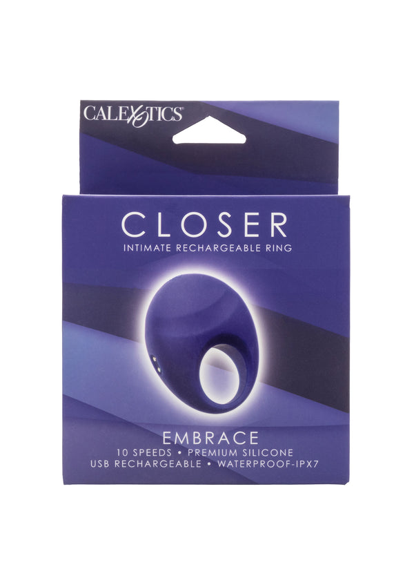 Bestel: Rechargeable Ring Embrace by CalExotics Closer - bij Happytoys.nl, happytoys.be, Happytoys.ae: erotische sex webshop | liever Happy dan Easy ⭐⭐⭐⭐⭐
