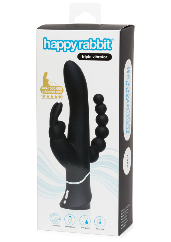 Bestel: Triple Curve Rabbit Vibrator by Happy Rabbit - bij Happytoys.nl, happytoys.be, Happytoys.ae: erotische sex webshop | liever Happy dan Easy âââââ