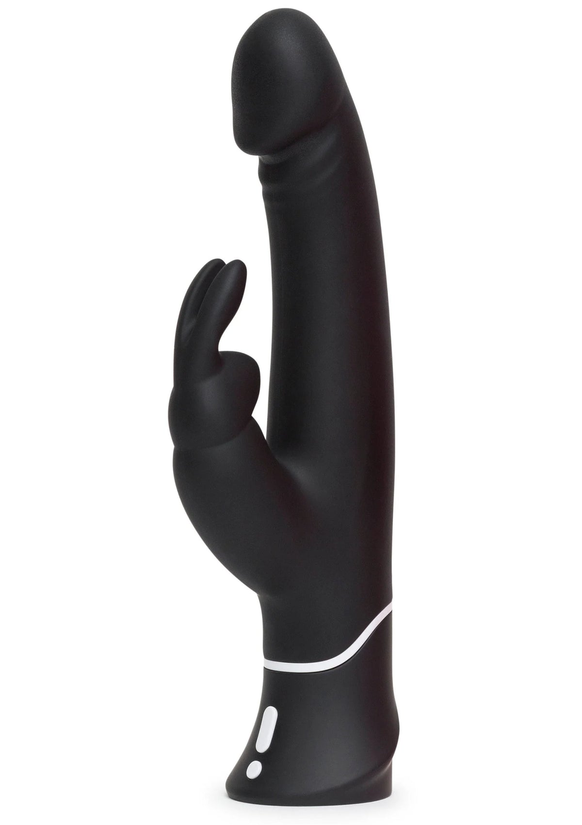 Bestel: Realistic Rabbit Vibrator by Happy Rabbit - bij Happytoys.nl, happytoys.be, Happytoys.ae: erotische sex webshop | liever Happy dan Easy ⭐⭐⭐⭐⭐ - Default Title - 29157 - BLACK