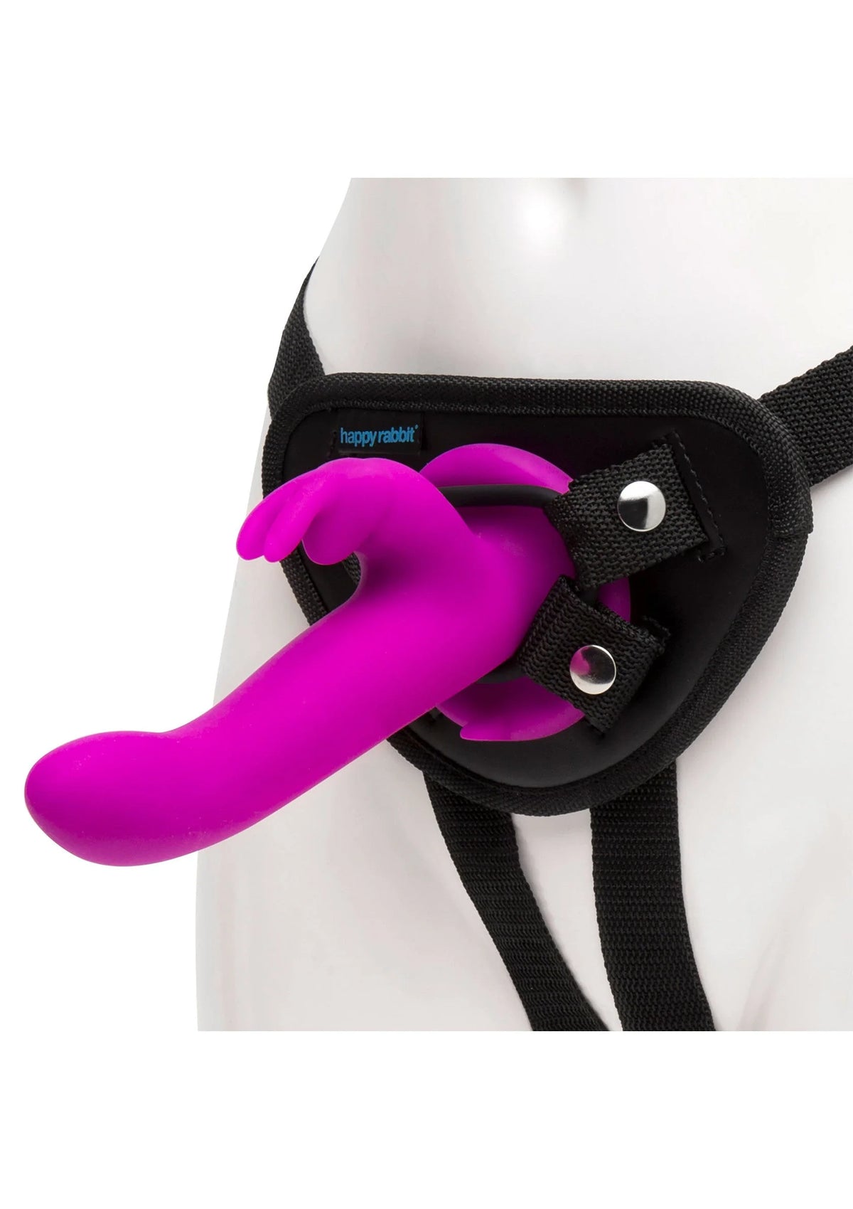 Bestel: Vibrating Strap On Harness Set by Happy Rabbit - bij Happytoys.nl, happytoys.be, Happytoys.ae: erotische sex webshop | liever Happy dan Easy ⭐⭐⭐⭐⭐ - Default Title - 29160 - PURPLE