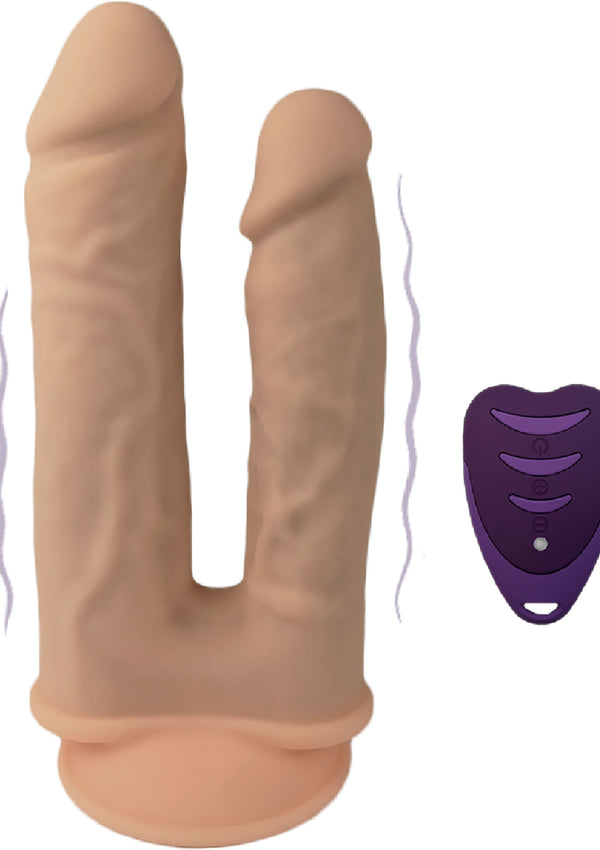 Bestel: Duo Dildo Double Penetrating Vibrating Dildo 7+8 inch by Silex - D - bij Happytoys.nl, happytoys.be, Happytoys.ae: erotische sex webshop | liever Happy dan Easy âââââ - Default Title - 29714 - SKIN
