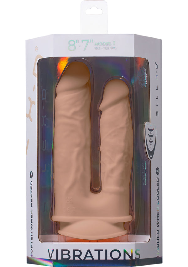 Bestel: Duo Dildo Double Penetrating Vibrating Dildo 7+8 inch by Silex - D - bij Happytoys.nl, happytoys.be, Happytoys.ae: erotische sex webshop | liever Happy dan Easy âââââ