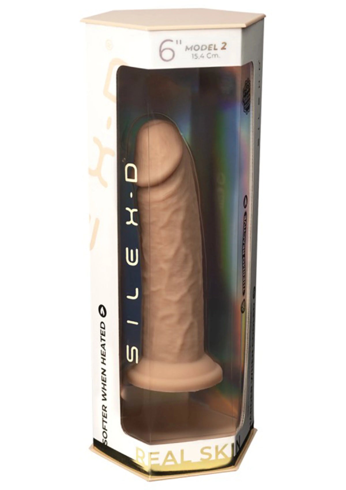 Bestel: Real Skin Dildo Model 2 (6 inch) by Sikex - D Real Feel - bij Happytoys.nl, happytoys.be, Happytoys.ae: erotische sex webshop | liever Happy dan Easy ⭐⭐⭐⭐⭐