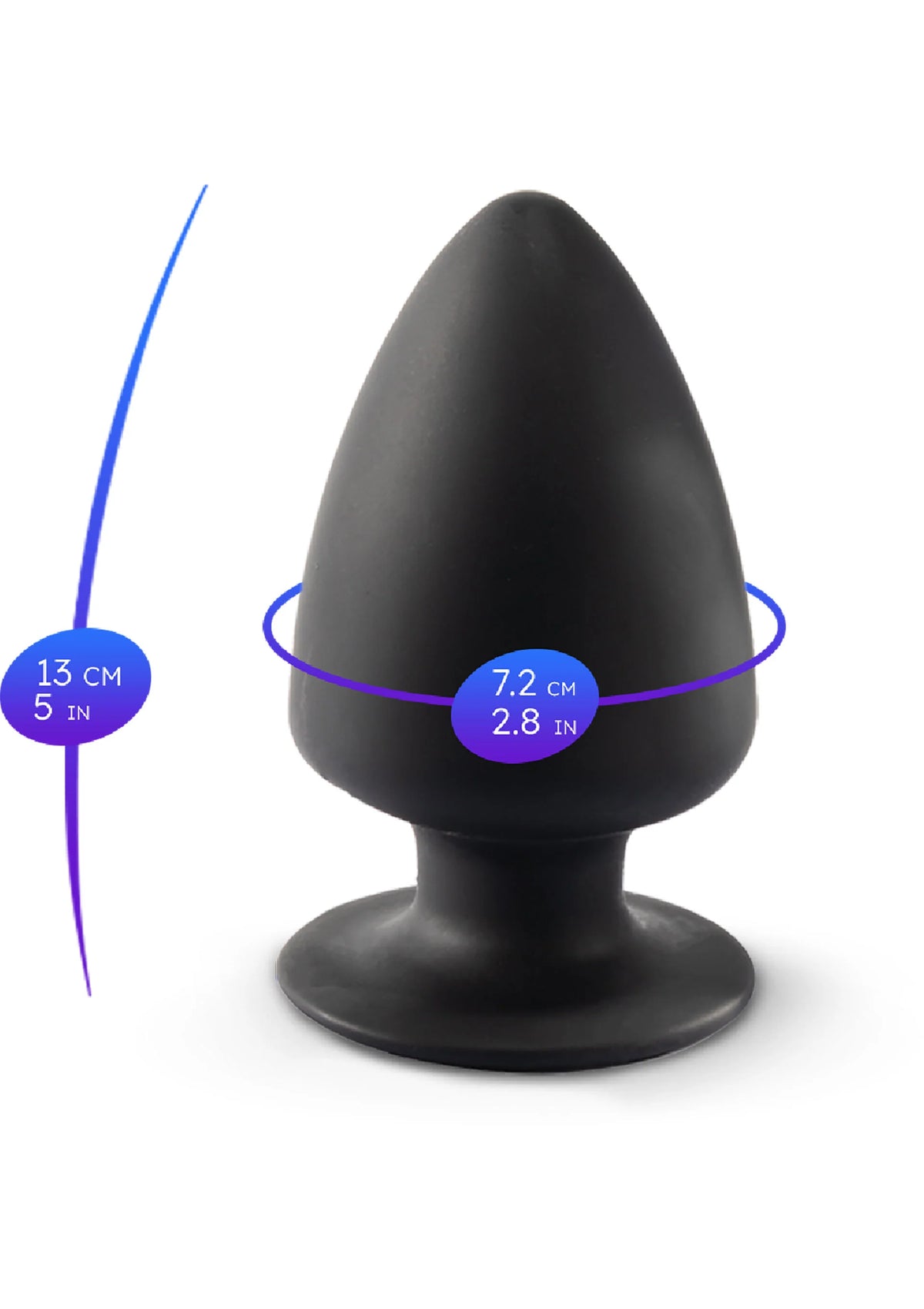 Bestel: Plug Model 2 Medium - bij Happytoys.nl, happytoys.be, Happytoys.ae: erotische sex webshop | liever Happy dan Easy âââââ - Default Title - 29751 - BLACK