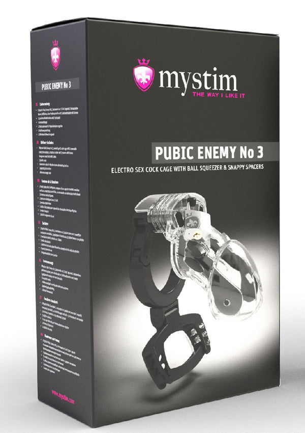 Bestel: Pubic Enemy No. 3 Cock Cage by MyStim - bij Happytoys.nl, happytoys.be, Happytoys.ae: erotische sex webshop | liever Happy dan Easy âââââ