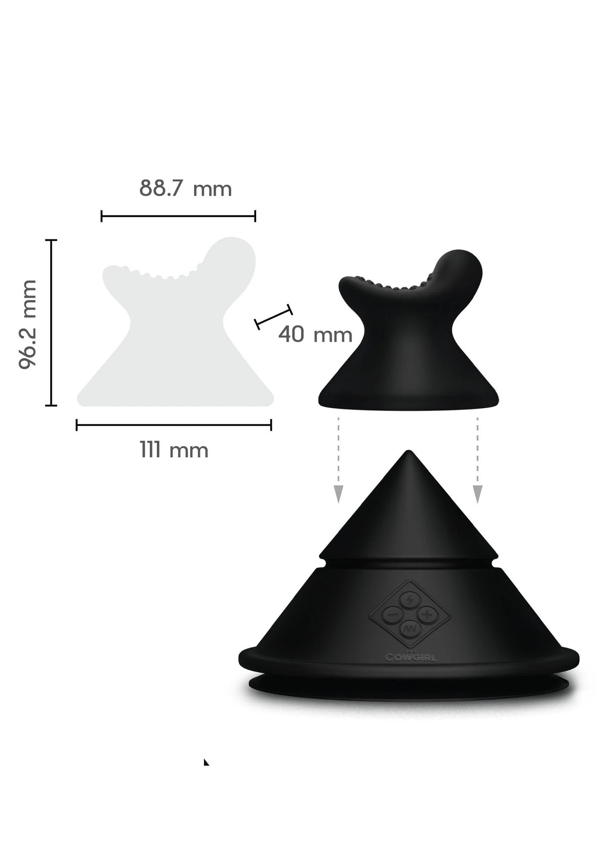 Bestel: The Cowgirl Cone Sex Machine by Cowgirl - bij Happytoys.nl, happytoys.be, Happytoys.ae: erotische sex webshop | liever Happy dan Easy ⭐⭐⭐⭐⭐