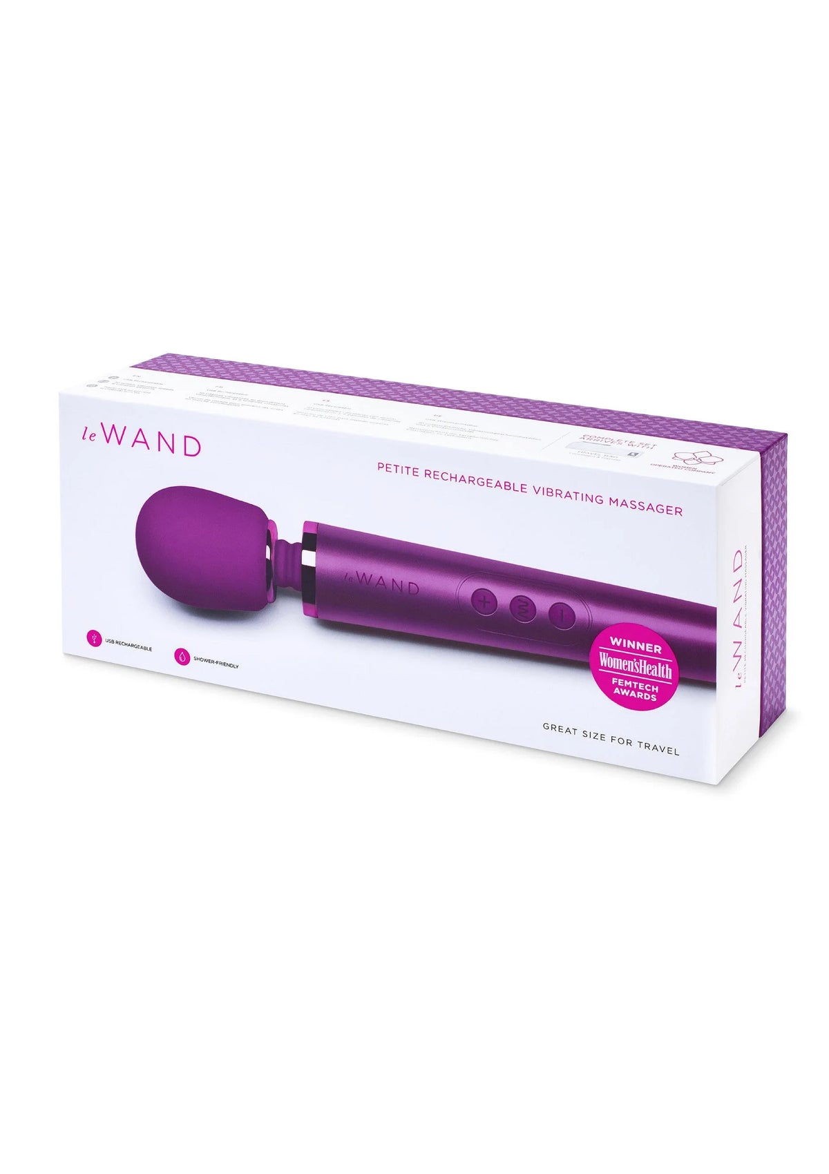 Bestel: Petite Rechargeable Wand Vibrator by Le Wand - bij Happytoys.nl, happytoys.be, Happytoys.ae: erotische sex webshop | liever Happy dan Easy ⭐⭐⭐⭐⭐