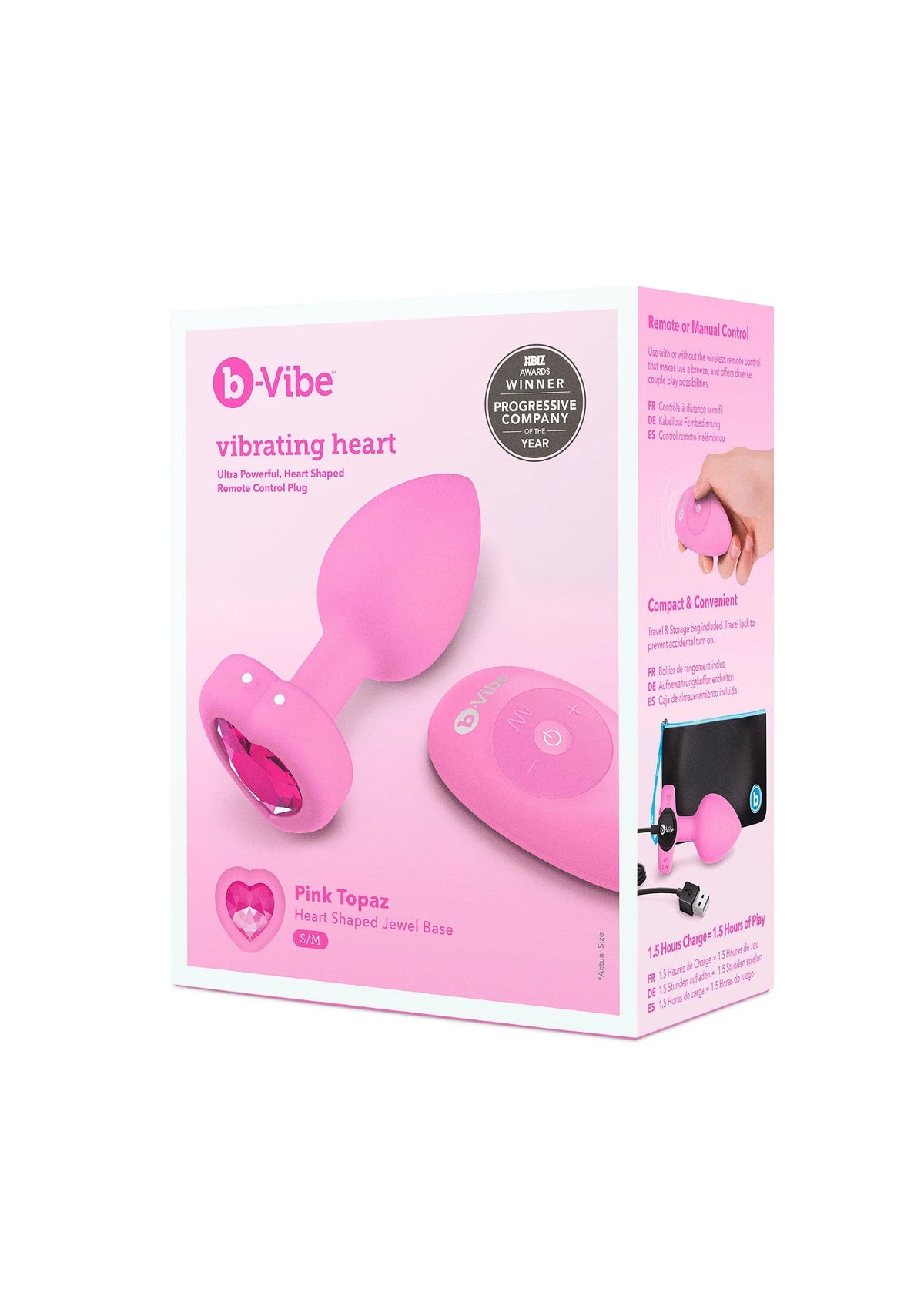 Bestel: Vibrating Heart Plug S/M by B - Vibe - bij Happytoys.nl, happytoys.be, Happytoys.ae: erotische sex webshop | liever Happy dan Easy ⭐⭐⭐⭐⭐
