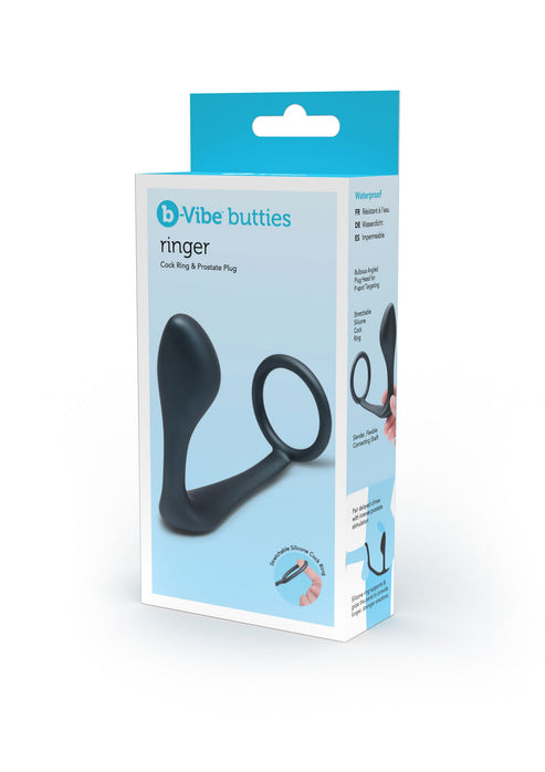 Bestel: B - Vibe Ringer Cock Ring & Plug by B - Vibe - bij Happytoys.nl, happytoys.be, Happytoys.ae: erotische sex webshop | liever Happy dan Easy ⭐⭐⭐⭐⭐
