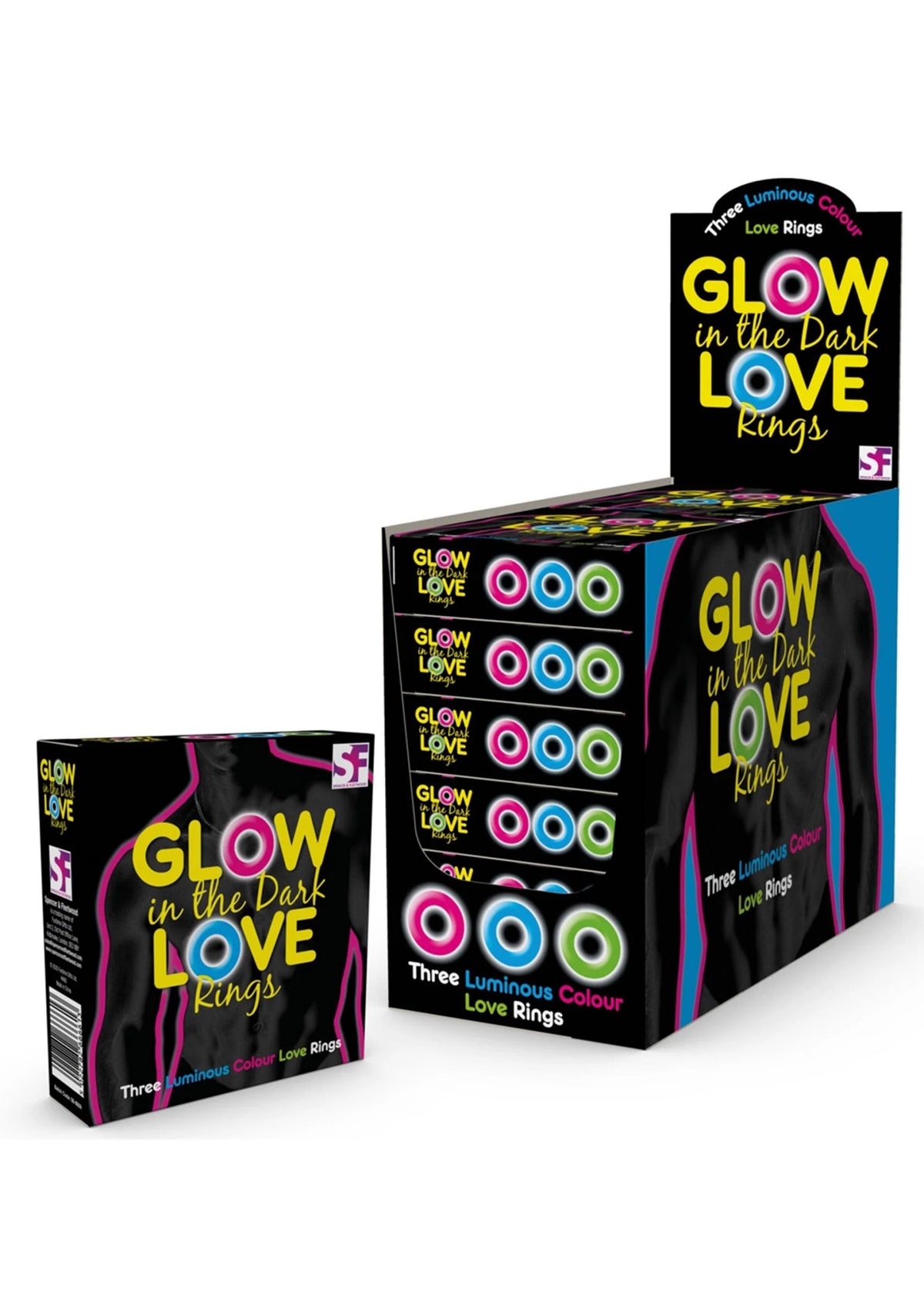 Bestel: Glow In The Dark Love Rings by Spencer & Fleetwood - bij Happytoys.nl, happytoys.be, Happytoys.ae: erotische sex webshop | liever Happy dan Easy âââââ - Default Title - 37004 - GLOW