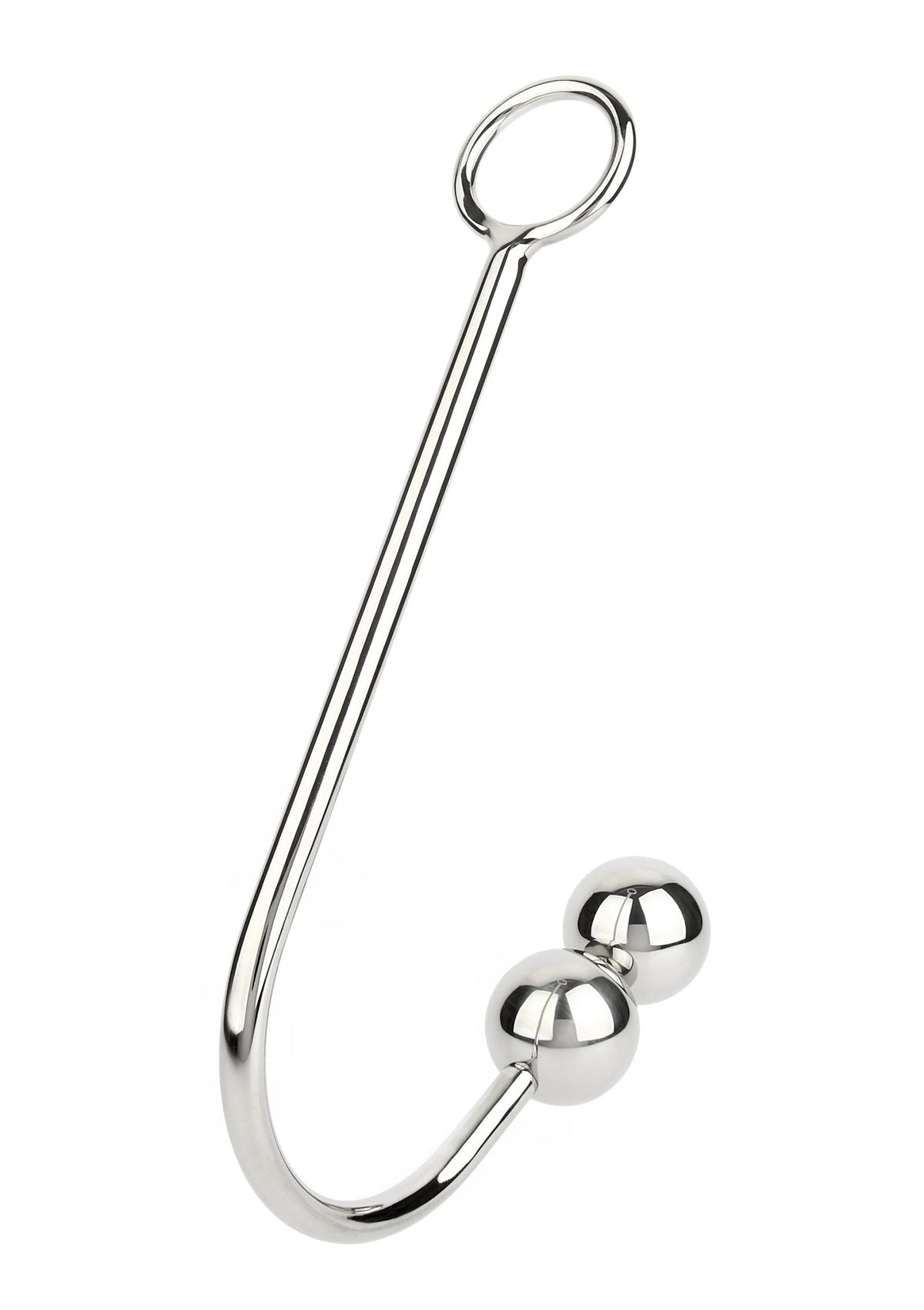 Bestel: Anal Hook Double Balls 40+40mm by Mr. Steel - bij Happytoys.nl, happytoys.be, Happytoys.ae: erotische sex webshop | liever Happy dan Easy ⭐⭐⭐⭐⭐