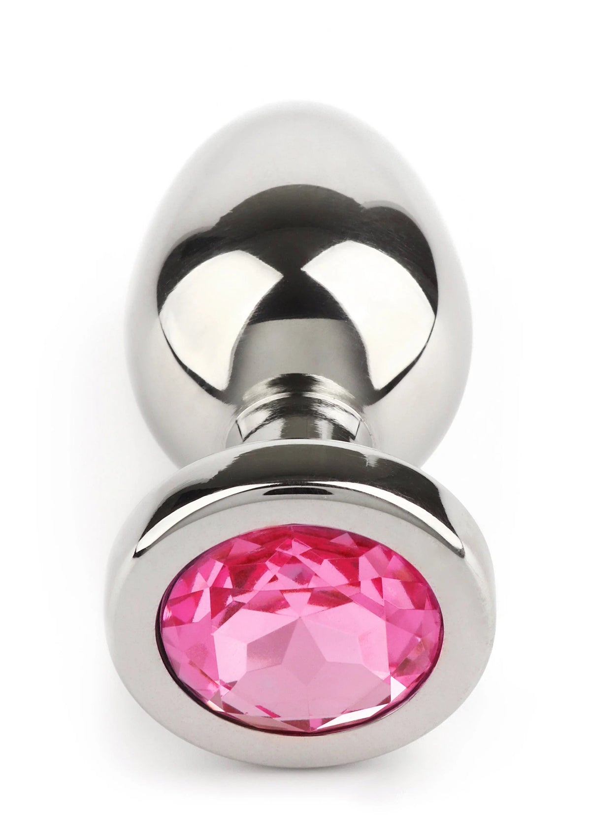Bestel: Mr. Steel Jewled Butt Plug Small (Pink) - bij Happytoys.nl, happytoys.be, Happytoys.ae: erotische sex webshop | liever Happy dan Easy ⭐⭐⭐⭐⭐