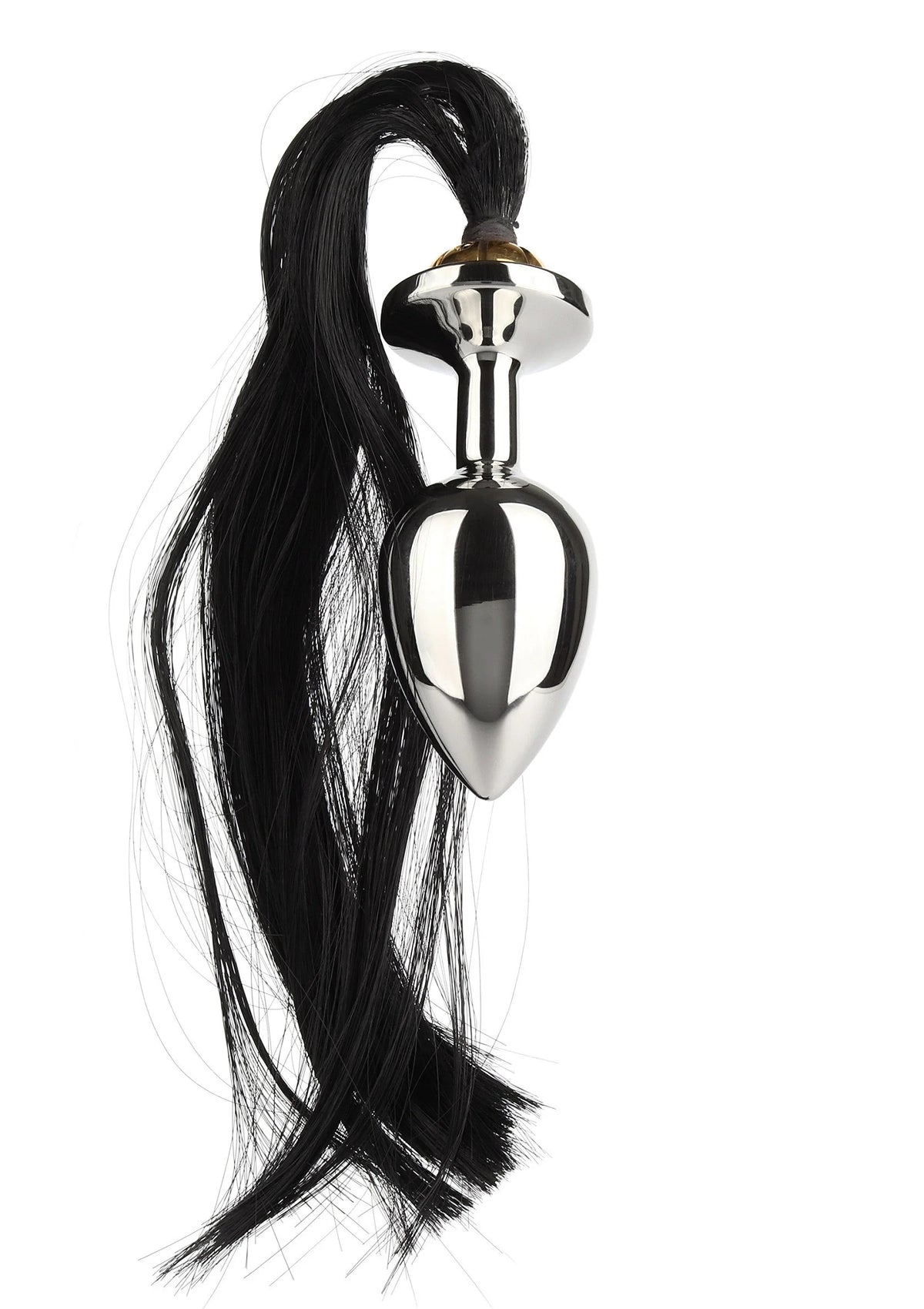 Bestel: Black Hair Pony Tail Rosebud by Mr. Steel - bij Happytoys.nl, happytoys.be, Happytoys.ae: erotische sex webshop | liever Happy dan Easy âââââ
