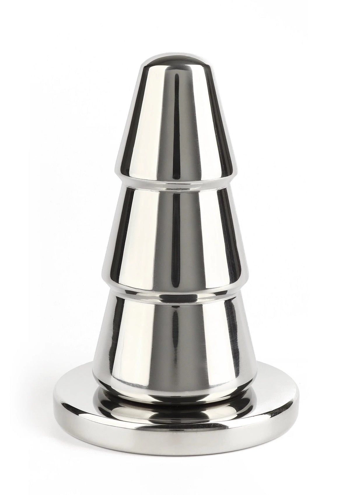 Bestel: Mr. Steel Advanced Cone Butt Plug - bij Happytoys.nl, happytoys.be, Happytoys.ae: erotische sex webshop | liever Happy dan Easy ⭐⭐⭐⭐⭐ - Default Title - 38152 - SILVER