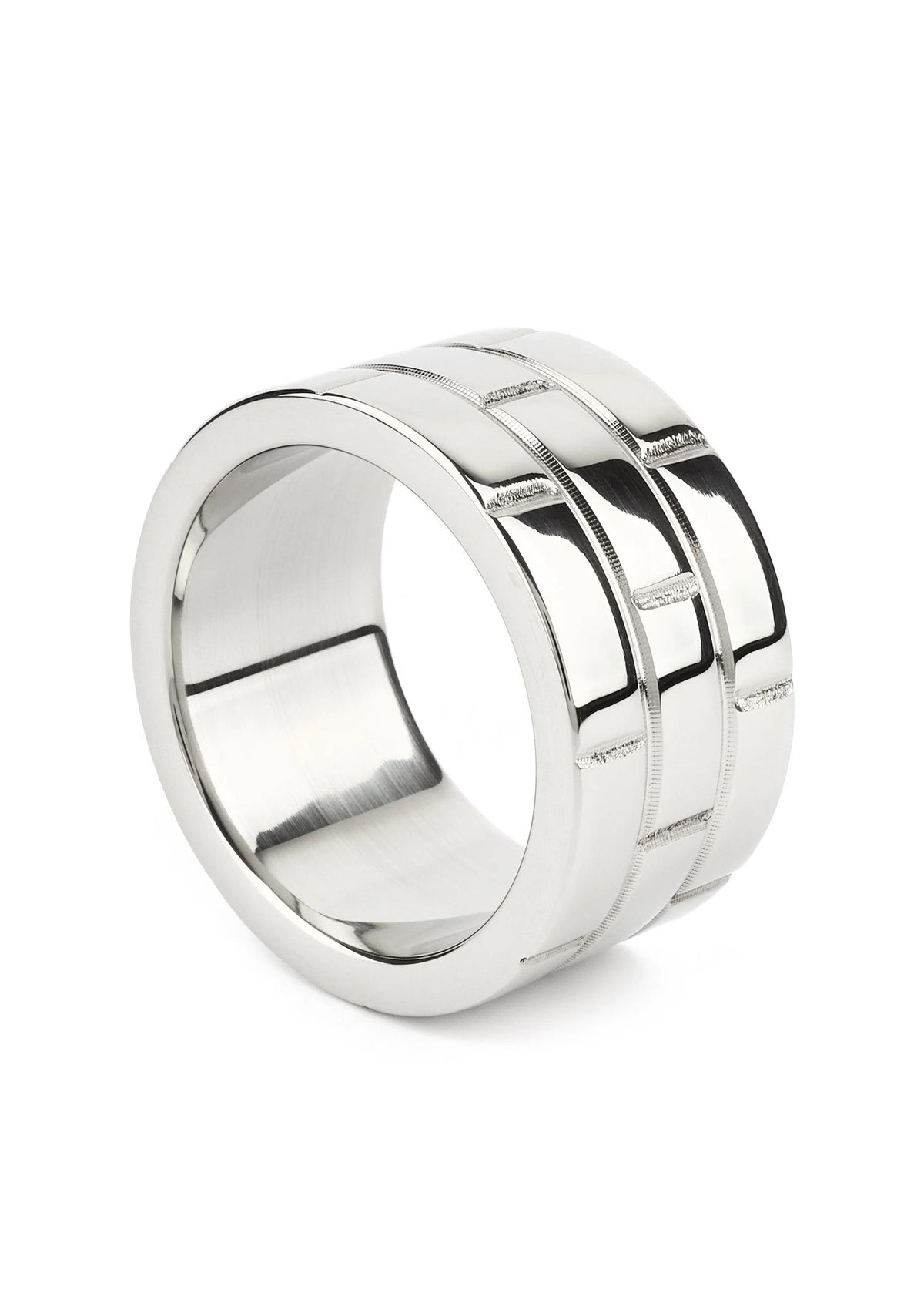 Bestel: The Wall C - Ring 40mm by Mr. Steel - bij Happytoys.nl, happytoys.be, Happytoys.ae: erotische sex webshop | liever Happy dan Easy ⭐⭐⭐⭐⭐ - Default Title - 38201 - SILVER