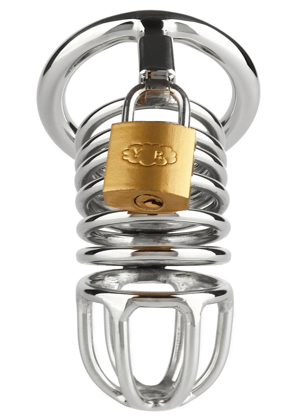 Bestel: Ring Master Chastity Device by Mr. Steel - bij Happytoys.nl, happytoys.be, Happytoys.ae: erotische sex webshop | liever Happy dan Easy ⭐⭐⭐⭐⭐