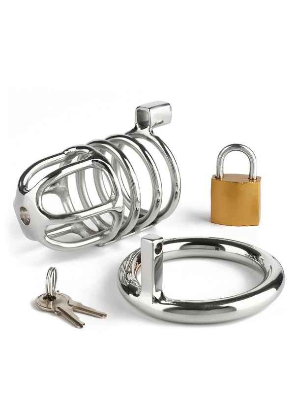 Bestel: Master Chastity Cock Cager by Mr. Steel - bij Happytoys.nl, happytoys.be, Happytoys.ae: erotische sex webshop | liever Happy dan Easy ⭐⭐⭐⭐⭐