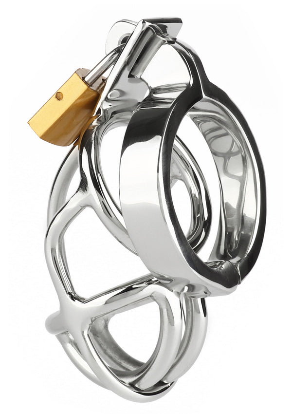 Bestel: San Quentin Chastity Cage by Mr. Steel - bij Happytoys.nl, happytoys.be, Happytoys.ae: erotische sex webshop | liever Happy dan Easy βββββ
