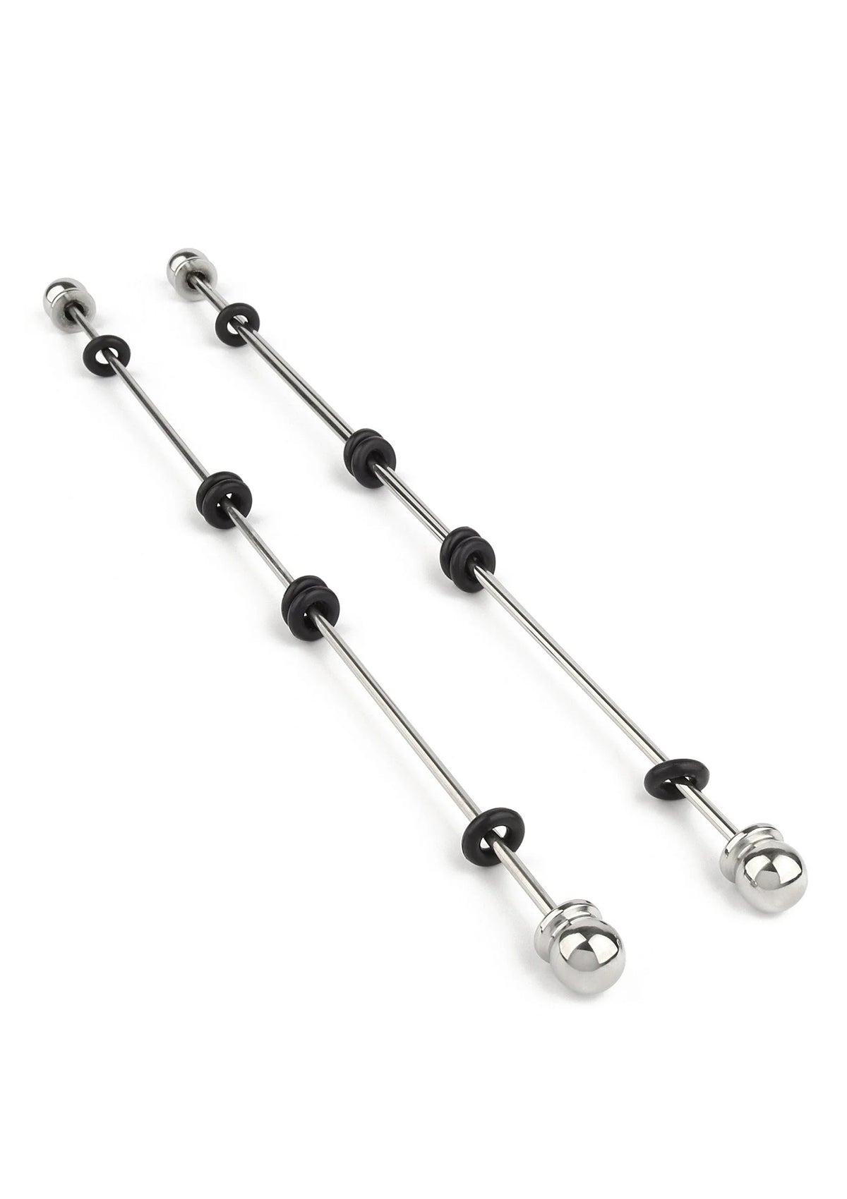 Bestel: Nipple Sticks with Ball 20cm by Mr. Steel - bij Happytoys.nl, happytoys.be, Happytoys.ae: erotische sex webshop | liever Happy dan Easy ⭐⭐⭐⭐⭐ - Default Title - 38411 - SILVER