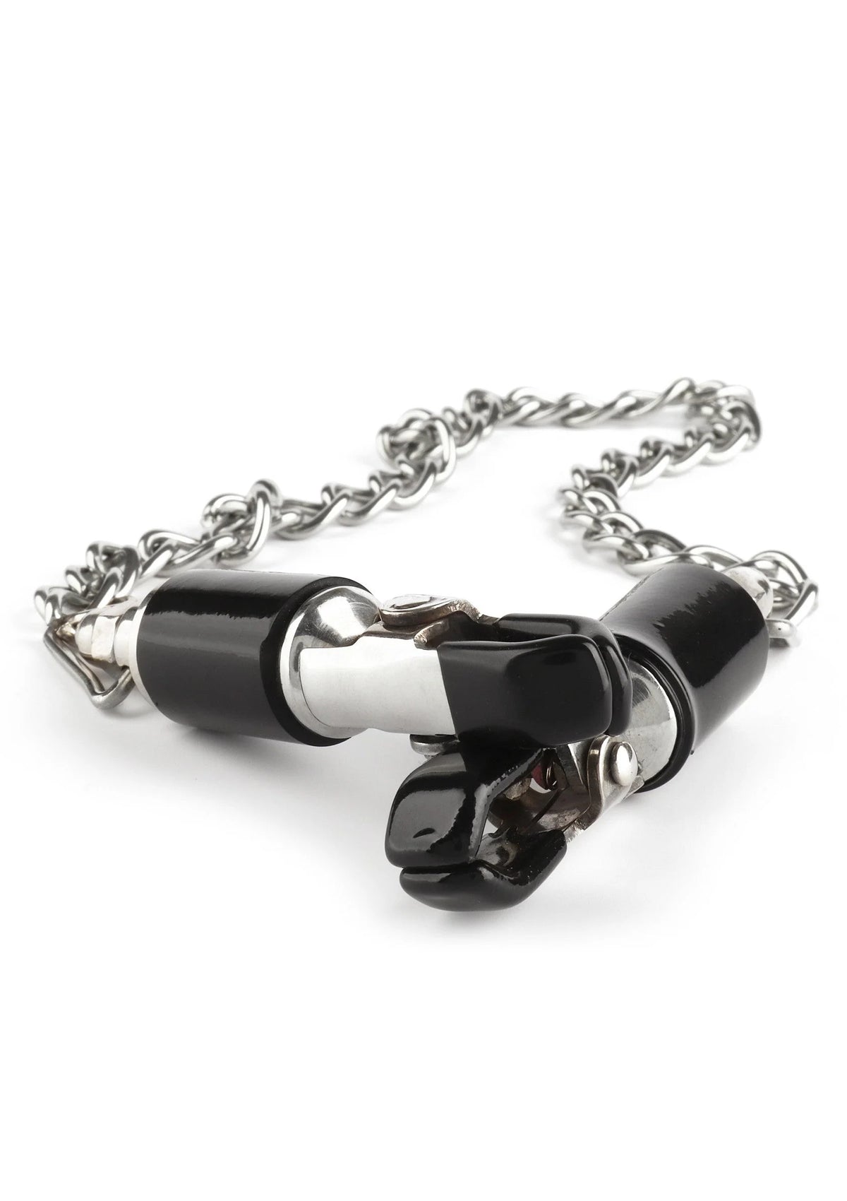 Bestel: Barrel Tit Clamps With Chain by Mr. Steel - bij Happytoys.nl, happytoys.be, Happytoys.ae: erotische sex webshop | liever Happy dan Easy ⭐⭐⭐⭐⭐