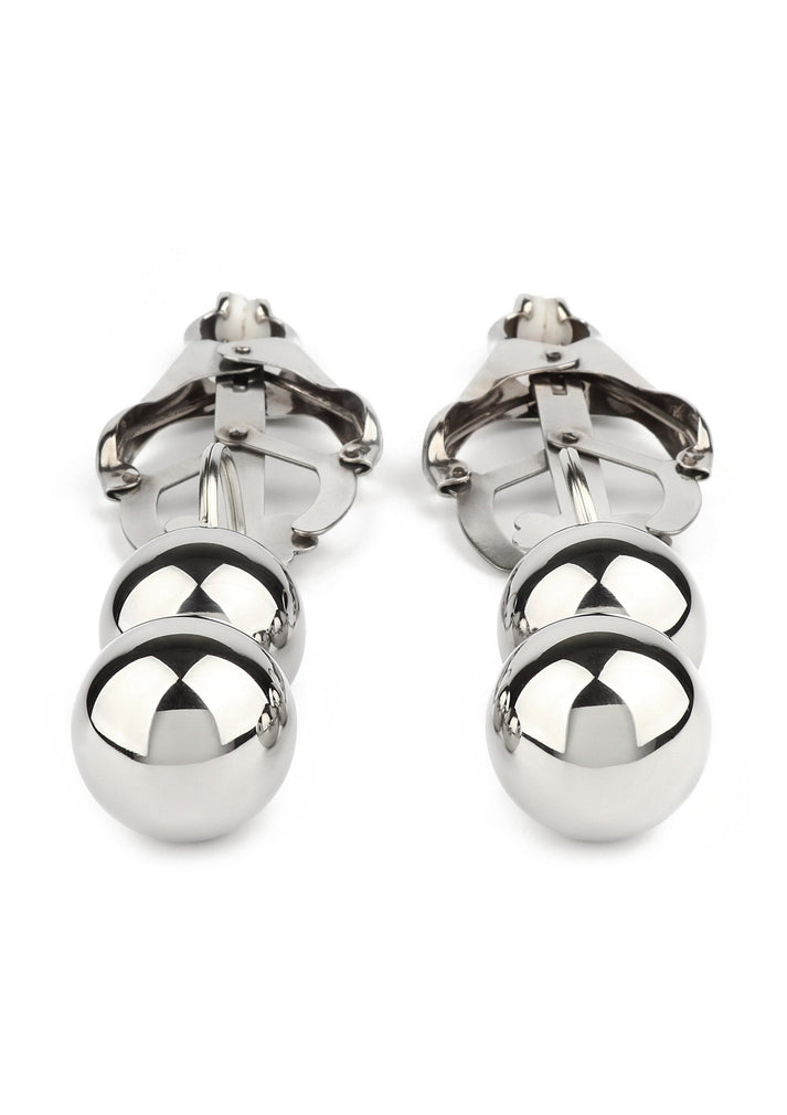Bestel: Clover Nipple Clamps Weight by Mr. Steel - bij Happytoys.nl, happytoys.be, Happytoys.ae: erotische sex webshop | liever Happy dan Easy ⭐⭐⭐⭐⭐