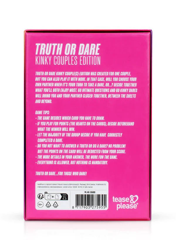 Bestel: Truth or Dare Kinky Couples Edition by Tease & Please - bij Happytoys.nl, happytoys.be, Happytoys.ae: erotische sex webshop | liever Happy dan Easy âââââ