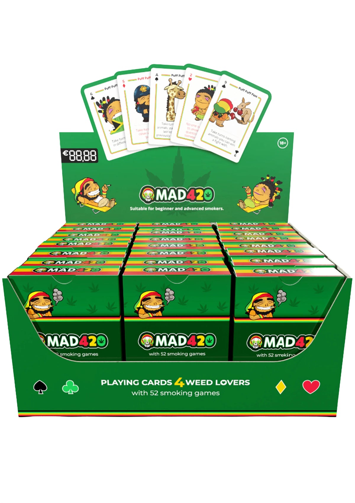 Bestel: Mad420 Smoking Cards 24 pcs - bij Happytoys.nl, happytoys.be, Happytoys.ae: erotische sex webshop | liever Happy dan Easy âââââ