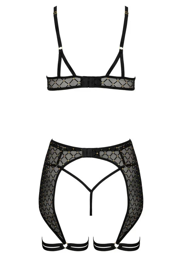 Bestel: 3 Pcs Set THP101 Lingerie tbra, panty and garter S/M by Kotek - bij Happytoys.nl, happytoys.be, Happytoys.ae: erotische sex webshop | liever Happy dan Easy âââââ