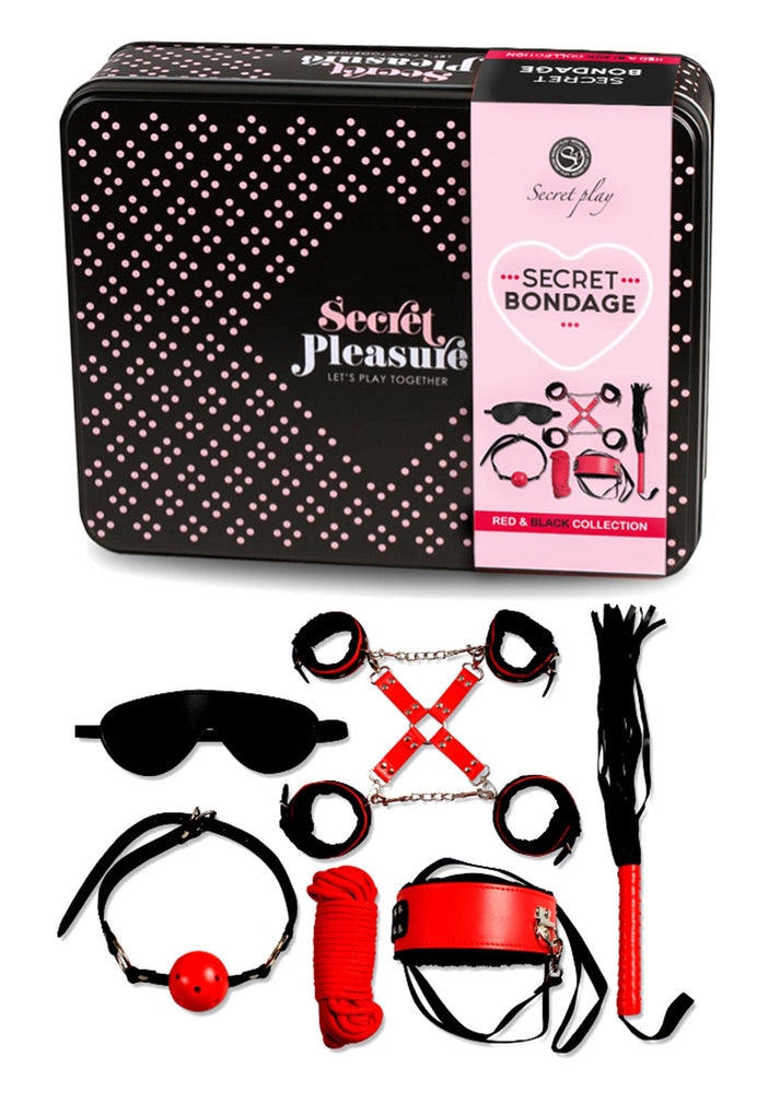 Bestel: Bondage Kit Two Colours by Secret Play - bij Happytoys.nl, happytoys.be, Happytoys.ae: erotische sex webshop | liever Happy dan Easy âââââ - Rood - 44301 - RED