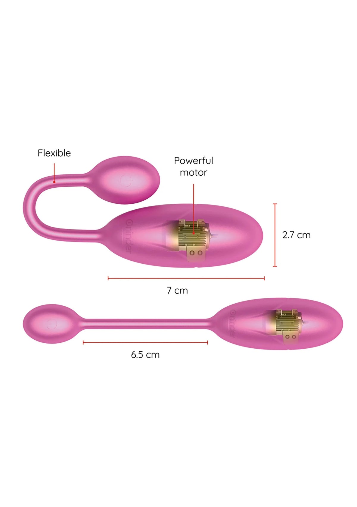 Bestel: Denver Vibrating Egg + App by Oninder - bij Happytoys.nl, happytoys.be, Happytoys.ae: erotische sex webshop | liever Happy dan Easy ⭐⭐⭐⭐⭐