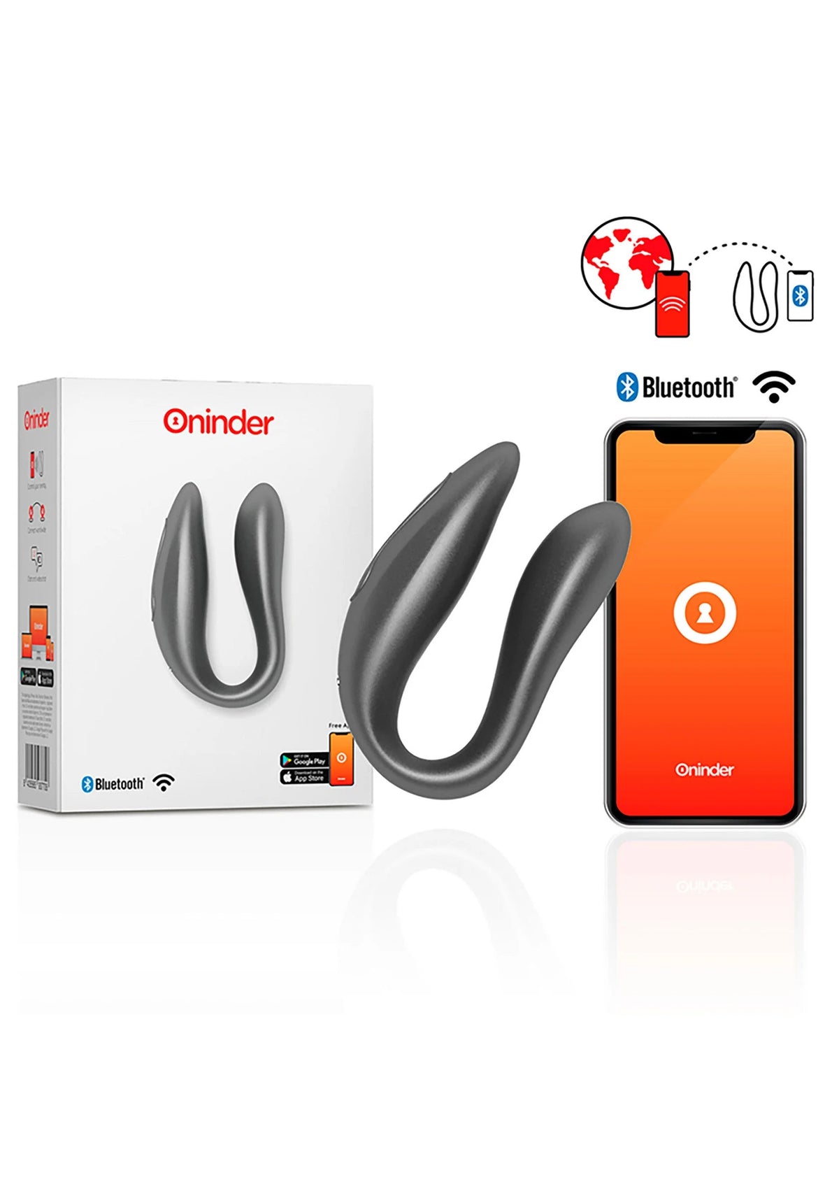Bestel: Lisboa Double Pleasure + App by Oninder - bij Happytoys.nl, happytoys.be, Happytoys.ae: erotische sex webshop | liever Happy dan Easy ⭐⭐⭐⭐⭐ - Grijs - 54901 - GREY