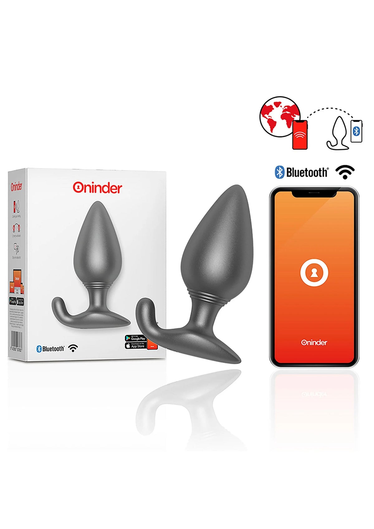 Bestel: Rio Vibrating Anal Plug + App by Oninder - bij Happytoys.nl, happytoys.be, Happytoys.ae: erotische sex webshop | liever Happy dan Easy âââââ - Default Title - 54903 - GREY