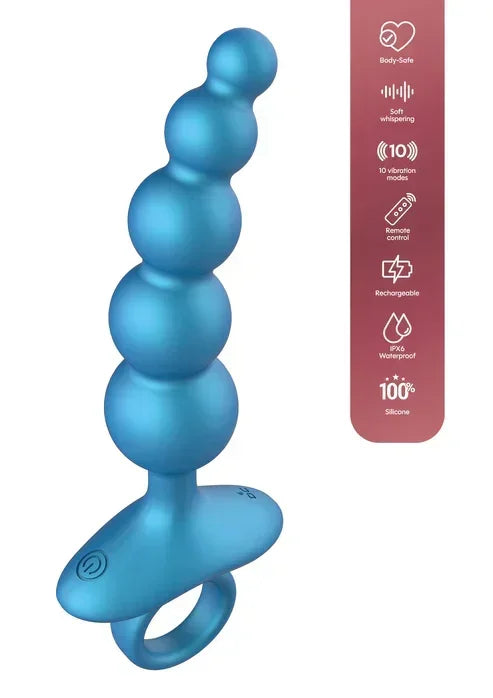 Bestel: 5 Balls Anal Plug Vibrating + Remote by Playhouse - bij Happytoys.nl, happytoys.be, Happytoys.ae: erotische sex webshop | liever Happy dan Easy ⭐⭐⭐⭐⭐