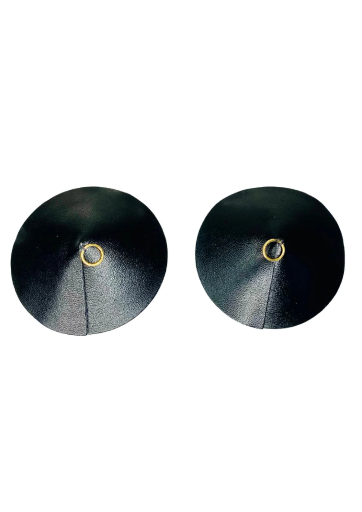 Bestel: PU Leather Nipple Covers Ring by Kinky Diva - bij Happytoys.nl, happytoys.be, Happytoys.ae: erotische sex webshop | liever Happy dan Easy ⭐⭐⭐⭐⭐ - Gold - 70833 - GOLD - O/S