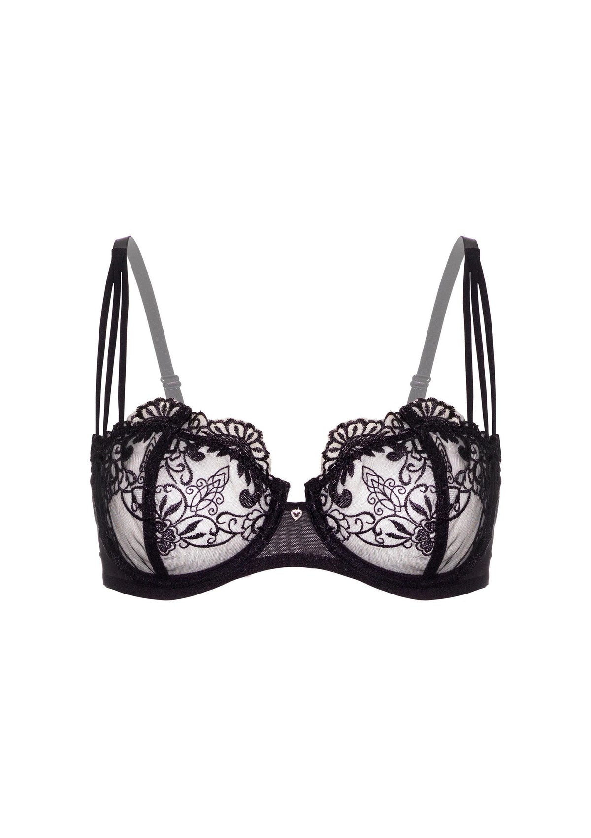 Bestel: Very sexy embroidered bra by Daring Intimates Day & Night - bij Happytoys.nl, happytoys.be, Happytoys.ae: erotische sex webshop | liever Happy dan Easy ⭐⭐⭐⭐⭐ - Zwart - 85C - 76230 - BLACK - 85C